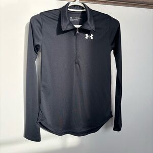 Under Armour Black Performance Zip-up - YLG